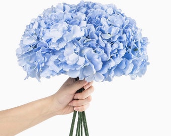 Hydrangea Flowers - Silk Flowers - Wedding Decor - Hydrangea Floral Stems w/ removable stem - Great for wedding flowers -P