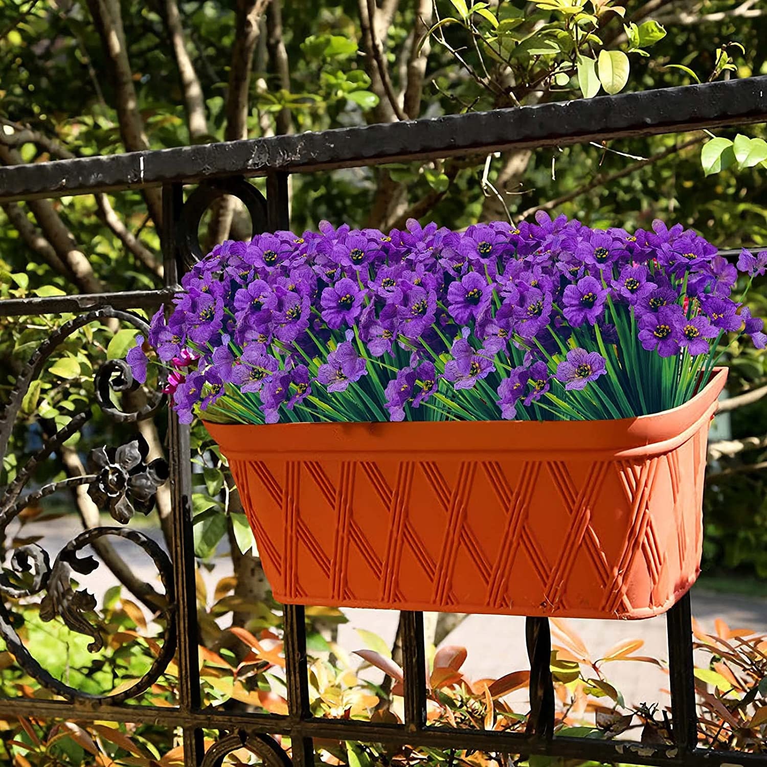 Petunias Artificial Petunia Stems UV Resistant Outdoor Etsy UK
