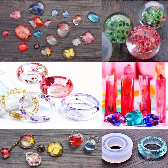 Kit de démarrage de bijoux en résine 83pc Pendentif, breloque de