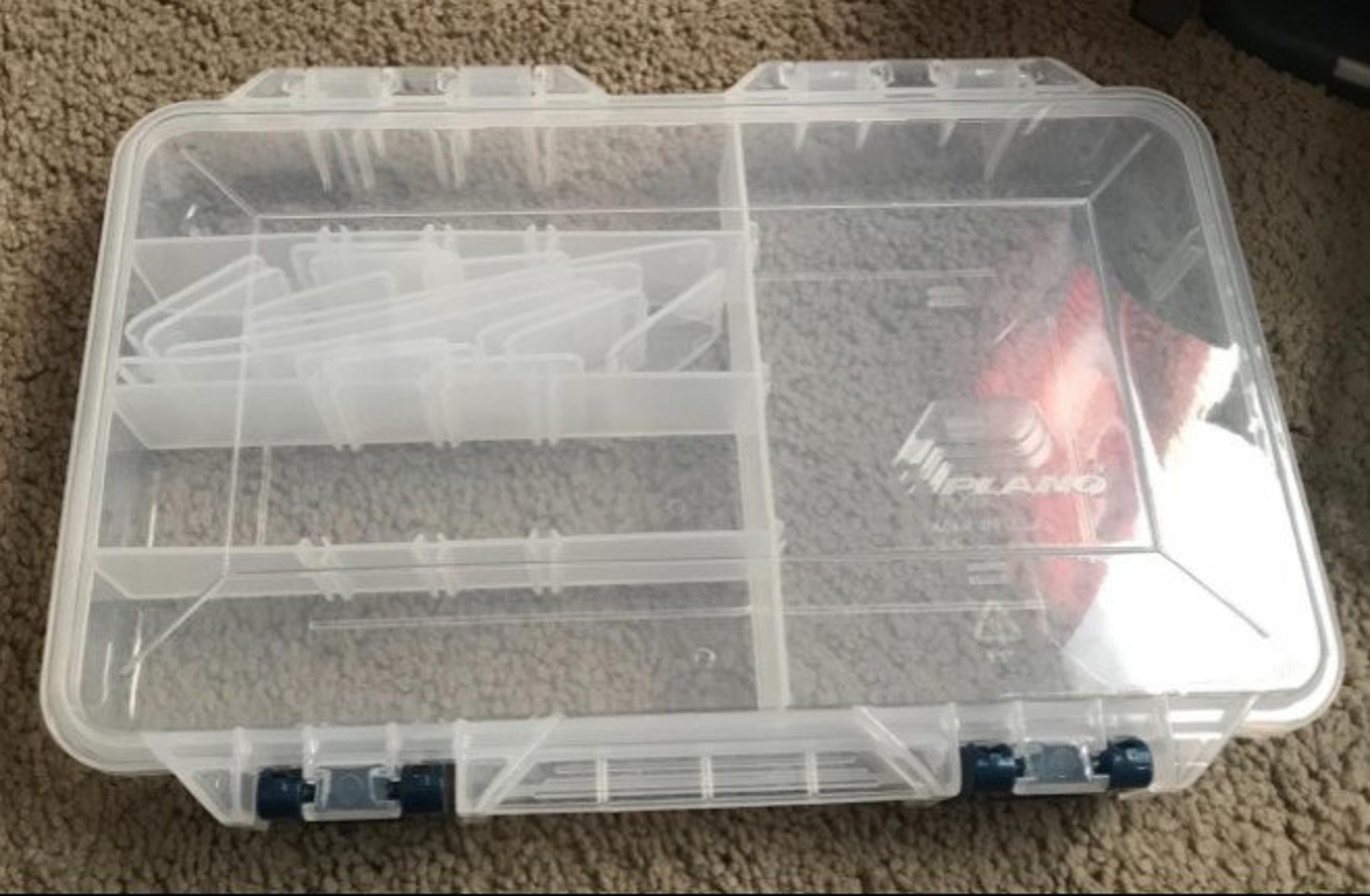 Large Storage Container Box With Compartments Locking Etsy