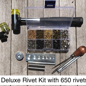 Cap Rivet Tool Set - Rivet Setting Tools - Starter Kits for Rivets