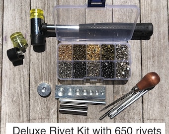 Cap Rivet Tool Set - Rivet Setting Tools - Starter Kits for Rivets