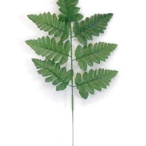 Fern Artificial Silk Leaves 16 Great for Wreaths Flower Arrangements Home Decor image 3