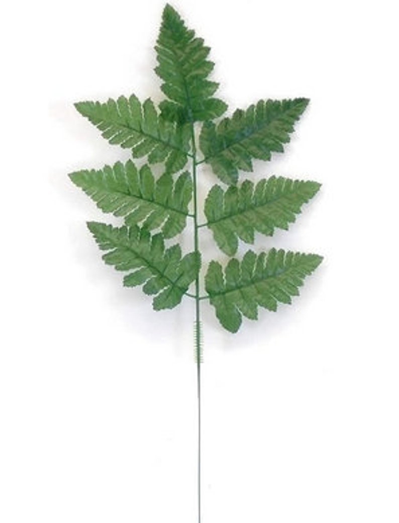 Fern Artificial Silk Leaves 16 Great for Wreaths Flower Arrangements Home Decor image 3
