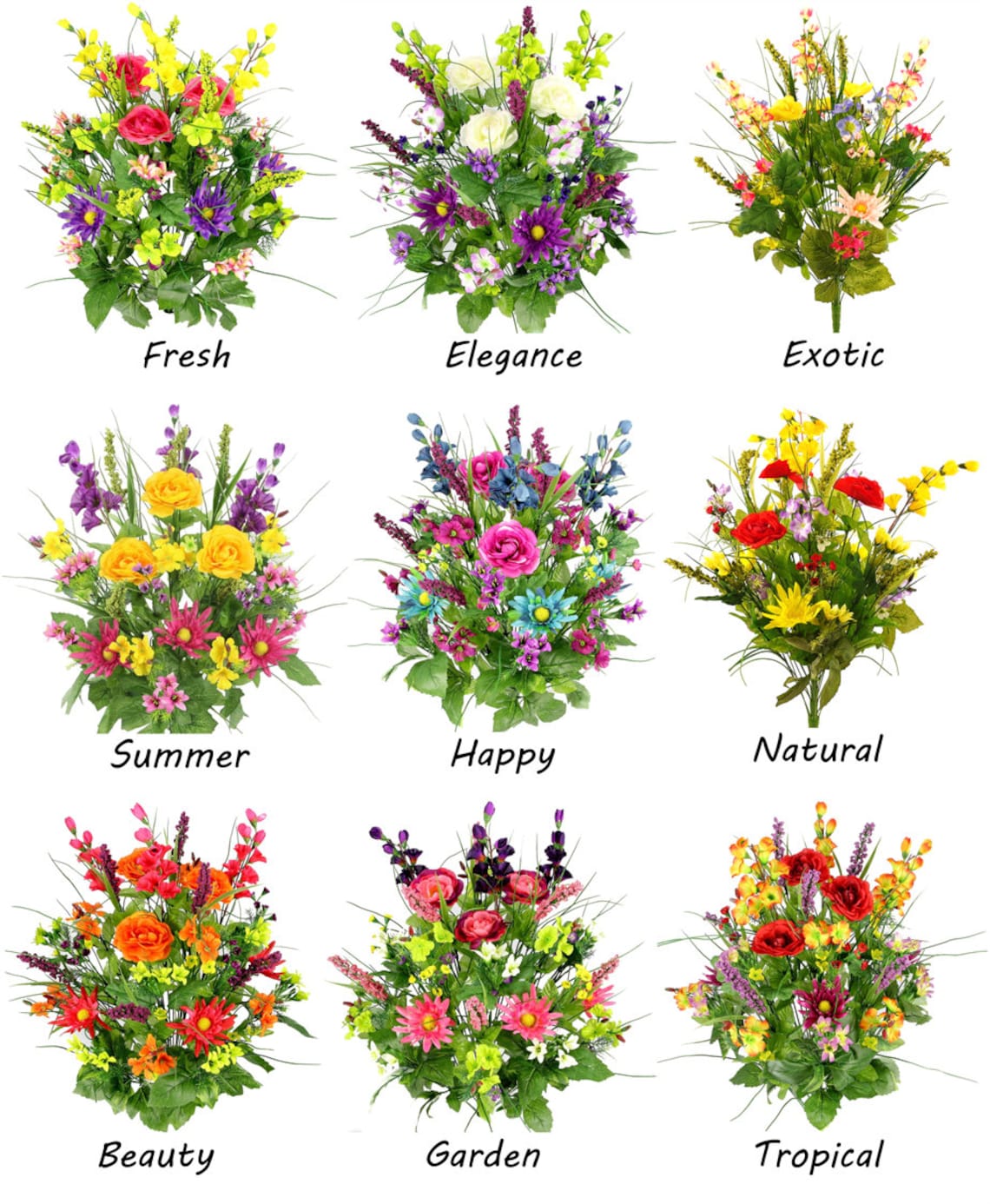 Flower Bouquet Displays Artificial Flower Bouquets for Etsy