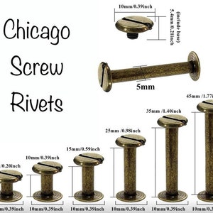 Rainbow Cone Screw Rivets- Rainbow Chicago screws - Cone Screw