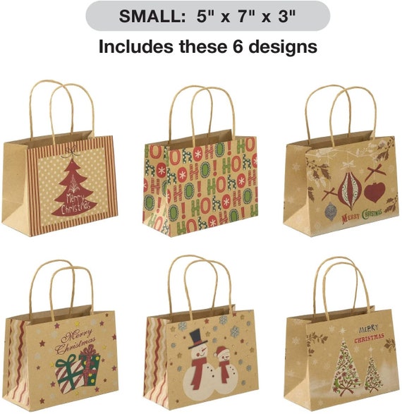 Wholesale 30 Pcs Christmas Gift Bags set Xmas Paper Bags for your store -  Faire