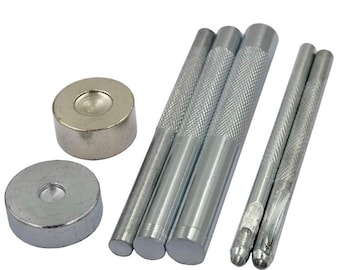 7pc Cap Rivet Tools - Everything you need for setting 6mm 8mm 10mm cap rivets