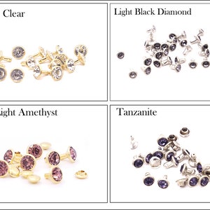 Wholesale 6mm Crystal Rhinestone Rivets Low Prices Large Selection Premium Quality P image 5