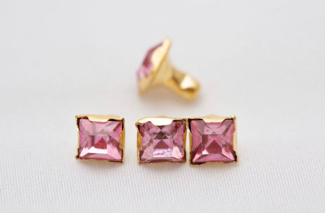 Square Crystal Rivets -1 - Etsy