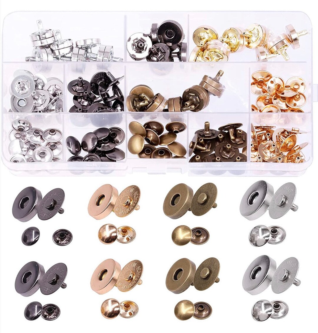 Snap Kit 60ct Snap Button Kits With Carry Case 14mm and 18mm