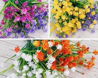 Outdoor artificial flowers - UV resistant Indian Paintbrush flowers - Spring Flowers - outdoor plants - Floral Stems -P