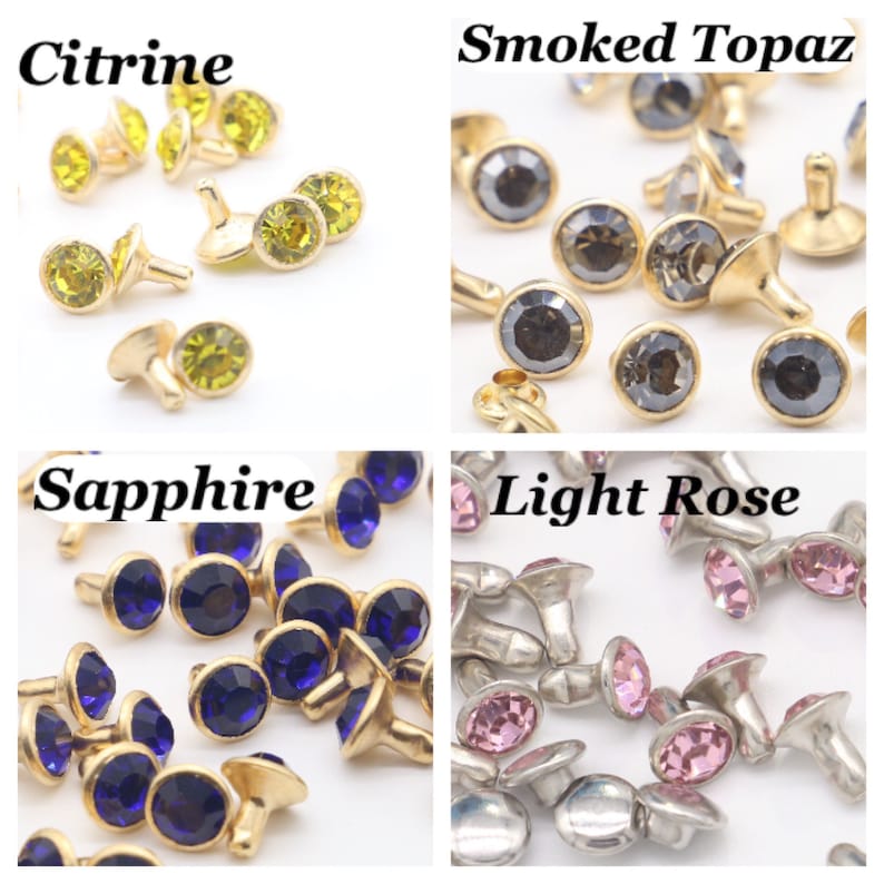 Wholesale 6mm Crystal Rhinestone Rivets Low Prices Large Selection Premium Quality P image 8