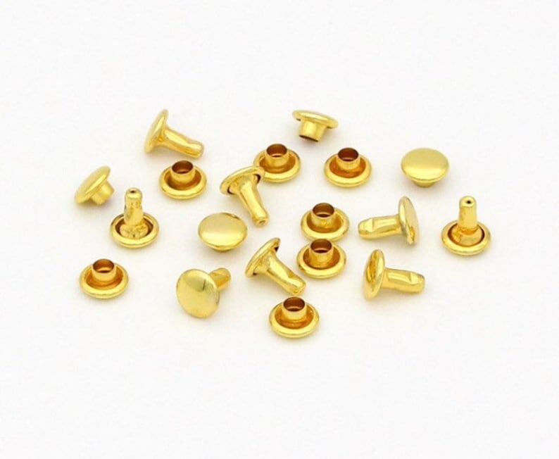 Tiny Doll Rivets for Leather 100ct 4mm Cap Rivet Studs Etsy