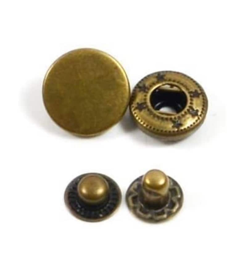 Rainbow Metal Snaps, Rose Gold Spring Snap Buttons 12.5mm Snap Button 633 831 655 Snaps 1 image 7