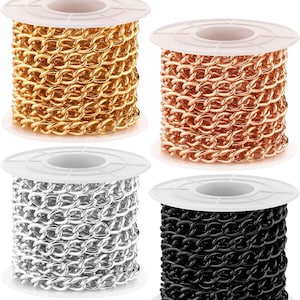 Jewelry chain - curb chain - 10ft Roll of Aluminum Chain -P