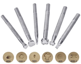 6pc Leather Stamp Tooling Kit -P