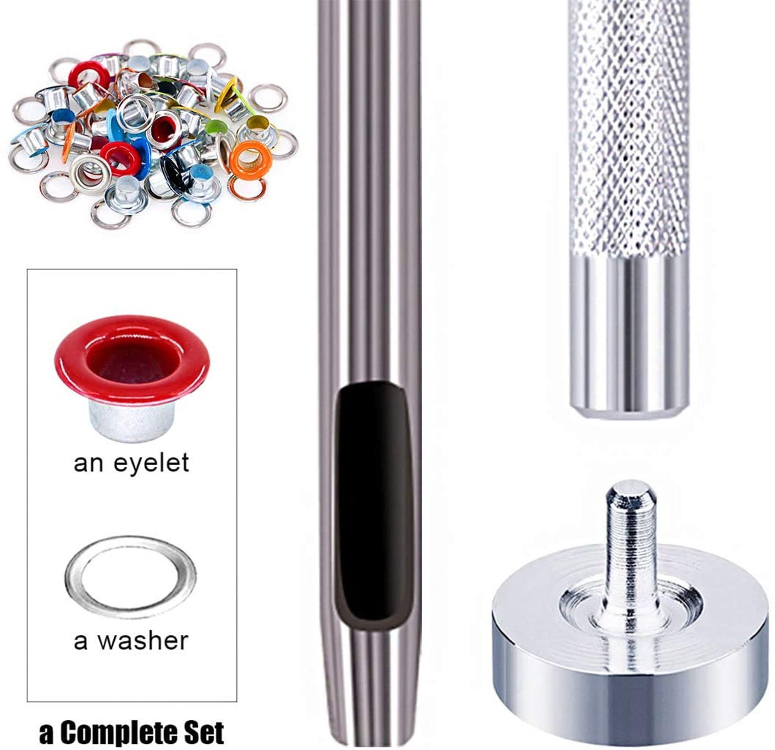 Colored Grommet Kit 500pc 3/16 With Hammer 5mm Etsy