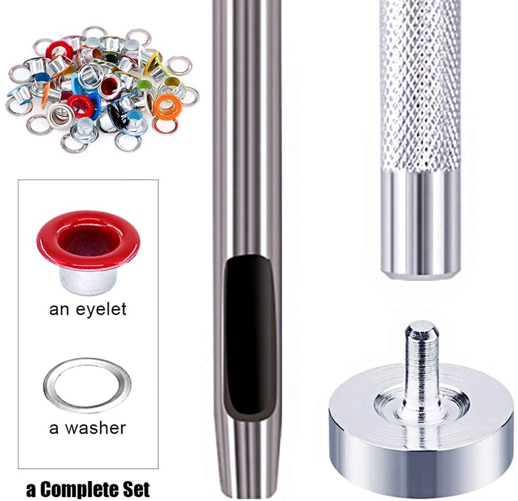 Colored Grommet Kit 500pc 3/16 With Hammer 5mm Etsy