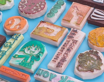 Rubber Stamp Making kit with Stamp Blocks and Tools- Printmaking kit