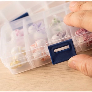 10 compartment adjustable box organizer for jewelry, beads, rivets, and trinkets image 3