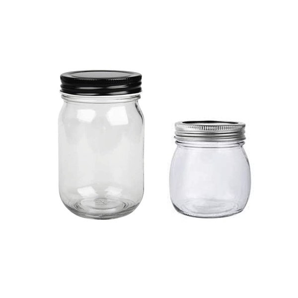 Mason Jars - Canning Jars - Candle Jars - Glass Jars for food, crafts, candles, glassware, and decor -P