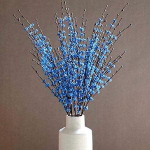 Fleurs de jasmin - Vases à longues tiges - Fausses tiges de fleurs - Tiges d'hiver - Décoration printanière -P