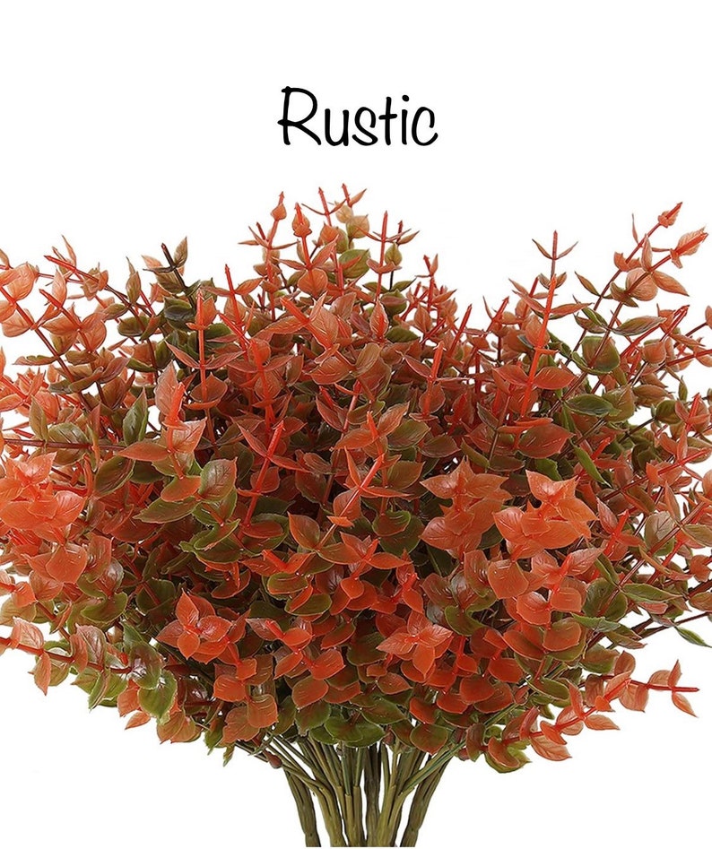 Artificial Greenery Bouquet Filler Eucalyptus Leaves Etsy