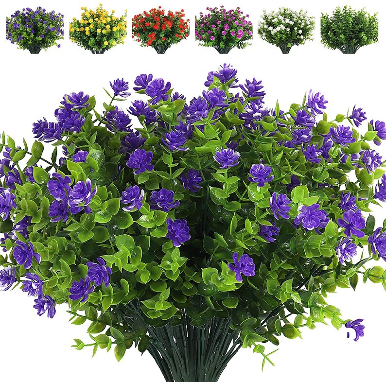 Artificial Greenery Bouquet Filler Eucalyptus Leaves Etsy