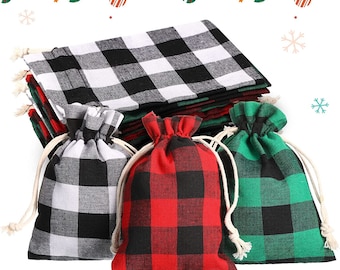 Geschenktüten - Leckerlibeutel - Geschenkkartenbeutel - 6ct Kordelzugbeutel - Wiederverwendbar, waschbar, ideal für Luftkapseln, Geschenkkarten, Schmuck und Süßigkeiten!