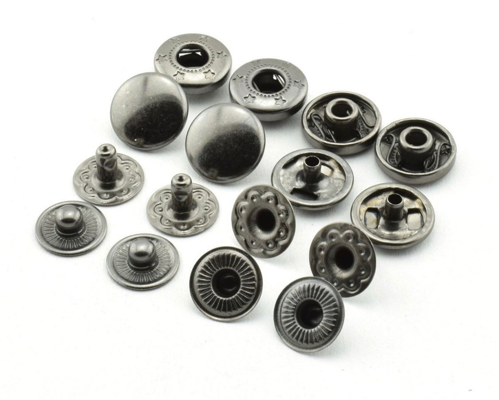 Metal Snaps Spring Snap Buttons 10mm 12.5mm 15mm Snaps Etsy
