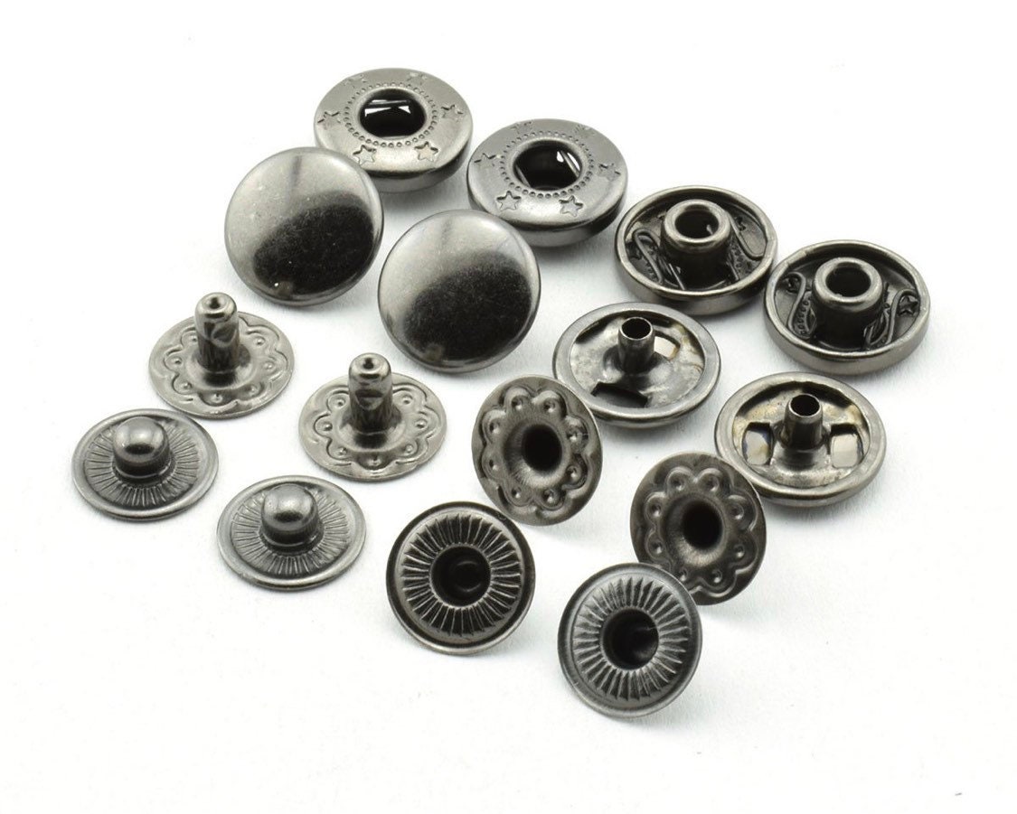 Metal Snaps Spring Snap Buttons 10mm 12.5mm 15mm Snaps Etsy