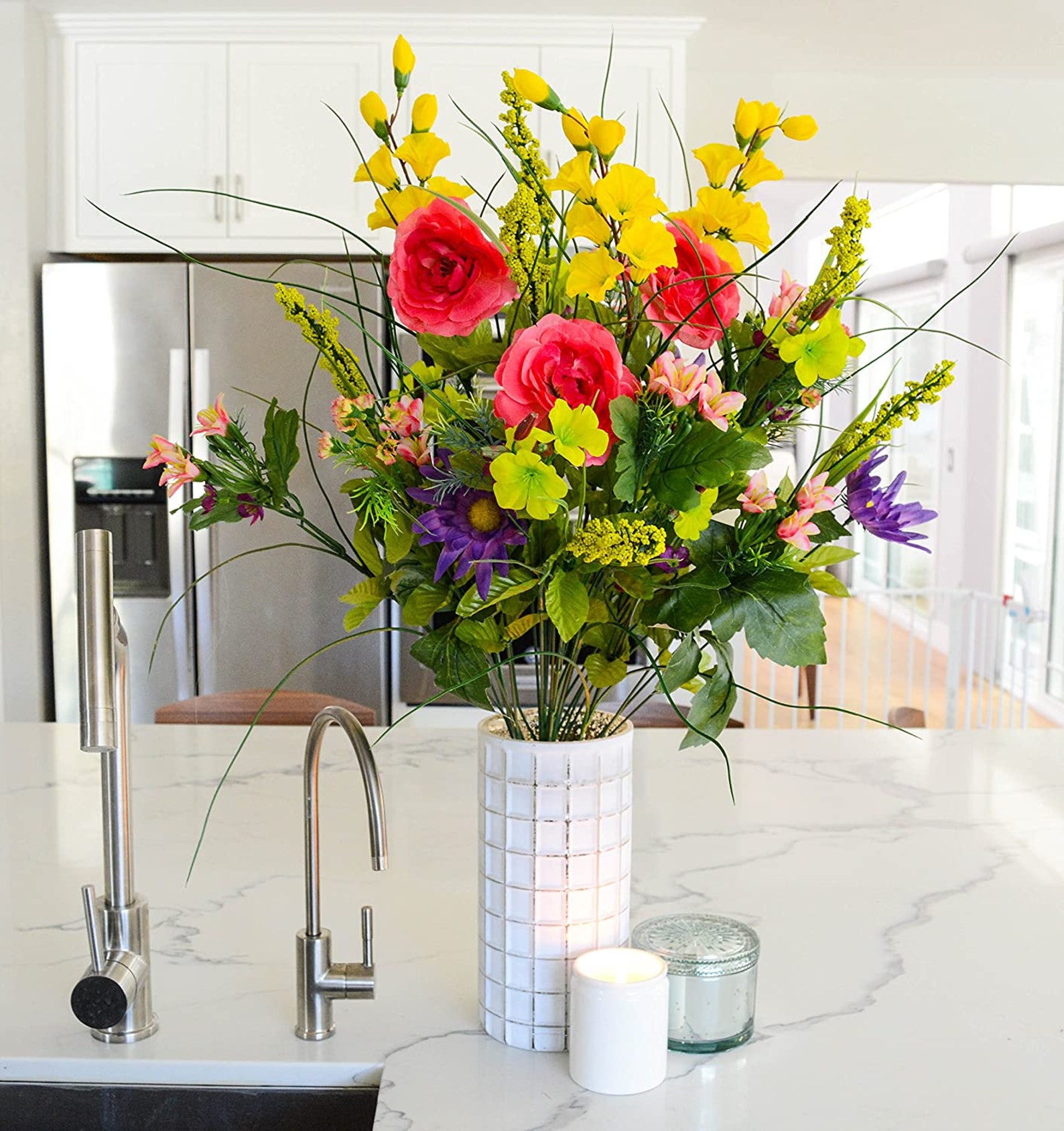 Flower Bouquet Displays Artificial Flower Bouquets for | Etsy