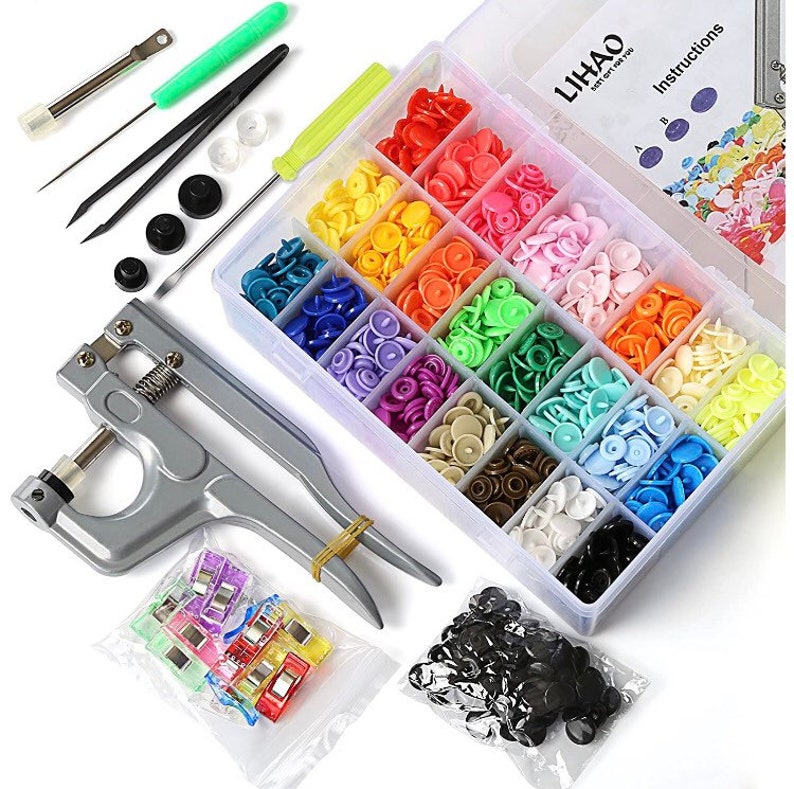 T5 Kam Snap Kit With Easy Set Pliers 380 Snaps With Tools Etsy