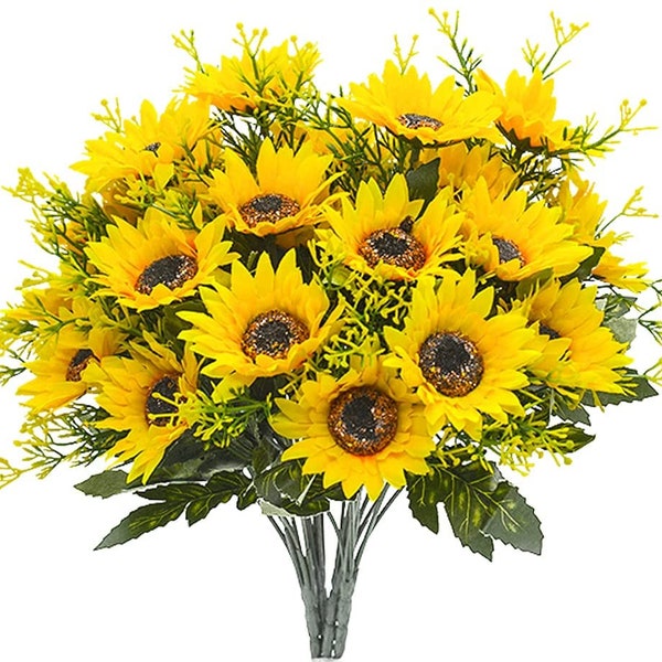 Fake Sunflowers Etsy