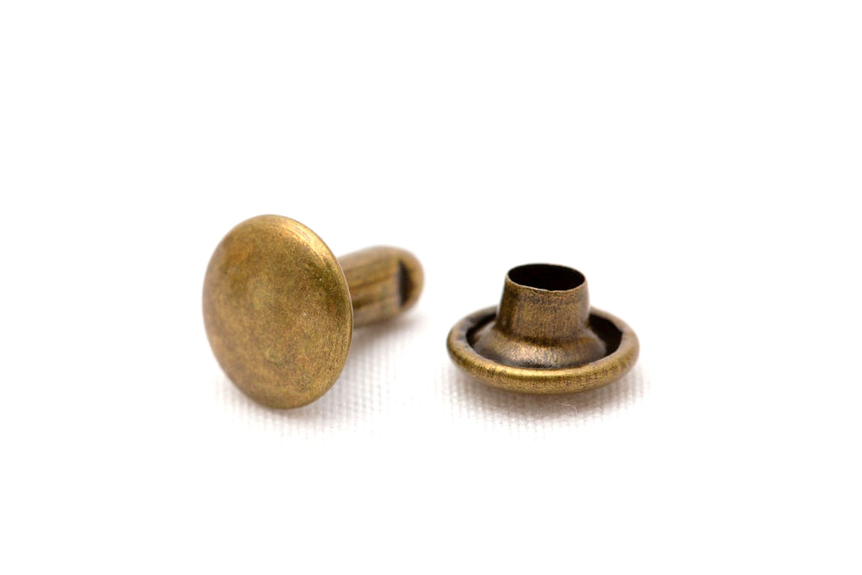 Brass/Copper Semi-Tubular/Pipe Rivets for Leather - China Semi