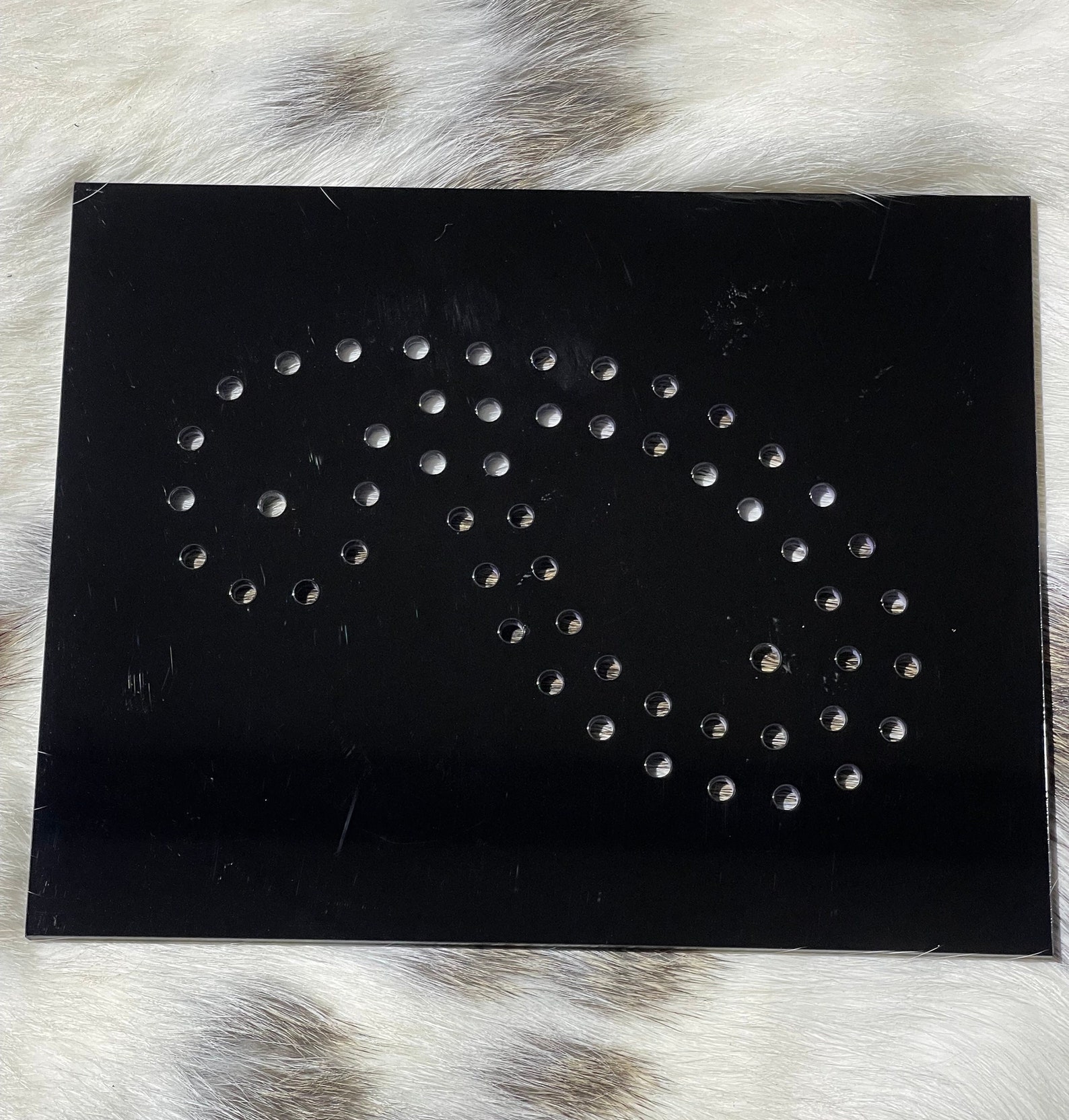 Crystal Rivet Pattern - Acrylic Leather Template - Leather Pattern ...
