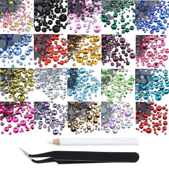 Hot Fix Rhinestone Kit Over 6800 Crystals Ss6 Ss10 Ss16 Ss20 Ss30 Hot Fix  Rhinestones 