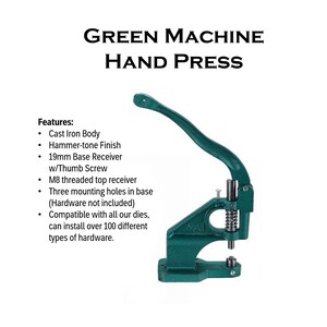 Rivet Press With 8 Die Sets, Rotary Punch, Rivets, and Eyelets - Gifts ...