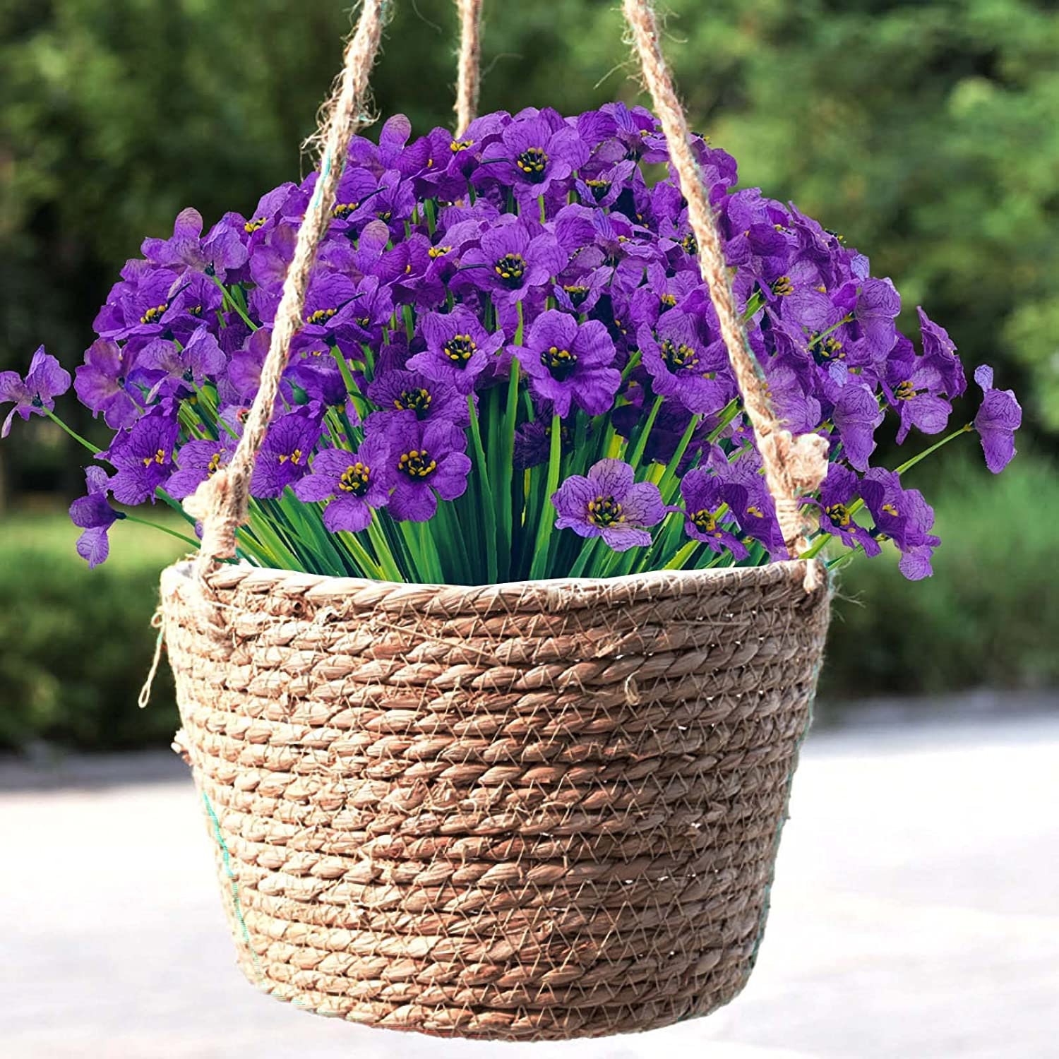 Petunias - Artificial Petunia Stems - UV Resistant Outdoor Spring Flow –  usawholesalesupplycc