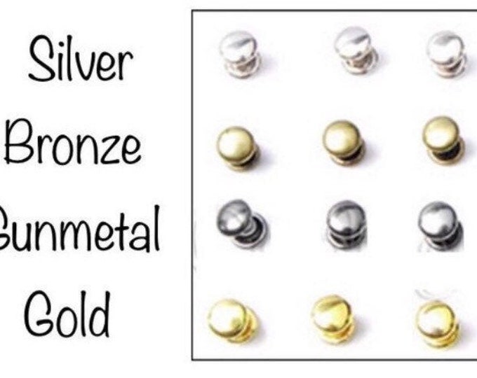 Stainless Steel Hypoallergenic Silver Rivets for Leather Etsy