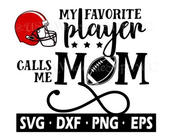Fußball SVG - Sport SVG - American Football Mom SVG - kommerzielle Nutzung SVG eps DXF - Digital Download