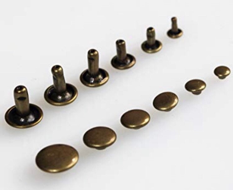 Bronze Nieten für Leder 100ct 4mm 6mm 8mm Kleine Bronze Nieten Nieten  Schneller Versand aus USA 1 - .de