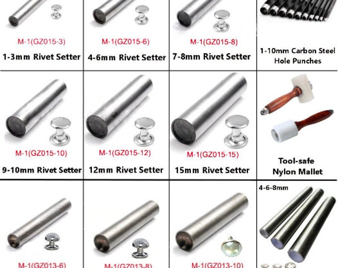 Rhinestone Rivet Stud Setter Kit Includes Over 1000 Rhinestone Rivets ...