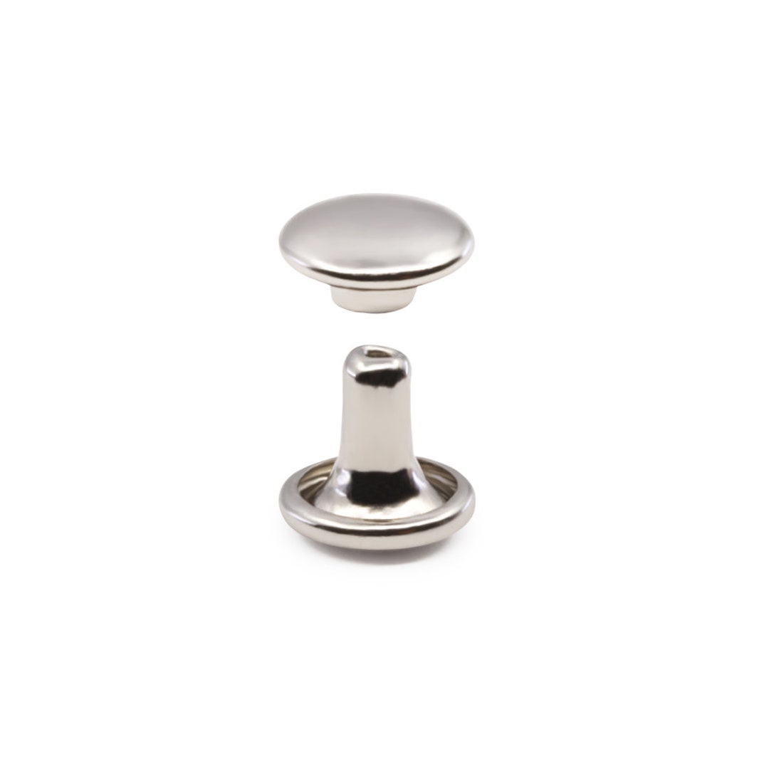 Sliver Rivets Stainless Steel 6x5mm Silver Rivets for Leather - 50ct Hypoallergenic ...