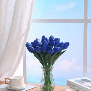 Tulpenblumen - Tulpen - Real Touch Tulpen - Künstliche Blumen - Florale Stiele - Künstliche Tulpen -2
