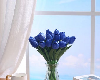 Tulip Flowers - Tulips - Real Touch Tulips - Artificial Flowers - Floral Stems - Artificial Tulips -2