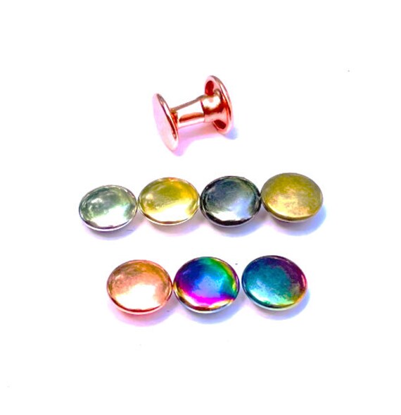 50ct Small Medium Large Cap Rivets Fast and Free Shipping! Rivets for Leather and Crafts 4mm 6mm 8mm Sizes Available 50ct Small Medium Large Cap Rivets Fast and Free Shipping! Rivets for Leather and Crafts 4mm 6mm 8mm Sizes Available