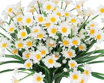 Daisy Flowers - Gerbera Daisy Artificial Flowers - Spring Flowers - Fake Flowers - Floral Stems - Artificial Daisies -P