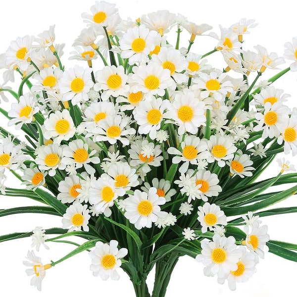 Daisy Flowers - Gerbera Daisy Artificial Flowers - Spring Flowers - Fake Flowers - Floral Stems - Artificial Daisies -P